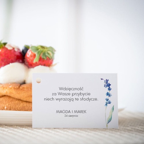 Karteczki do ciasta  weselnego