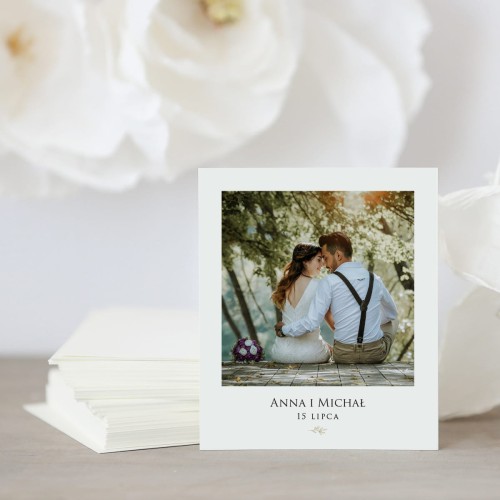 Zdjęcie polaroid w podziękowaniu dla gości