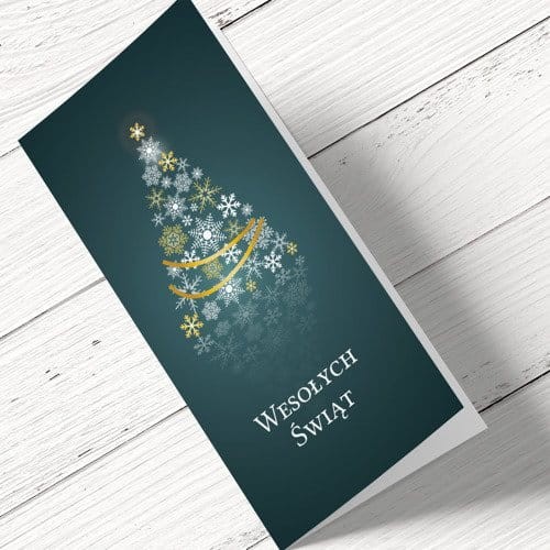 Kartki firmowe uniwersalne zielone - 10x21 cm