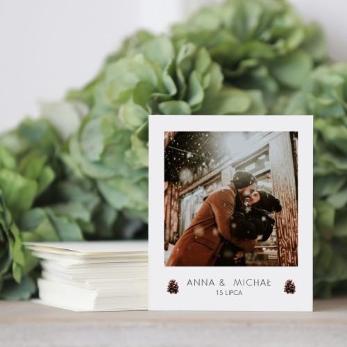 Zdjęcie polaroid w podziękowaniu dla gości