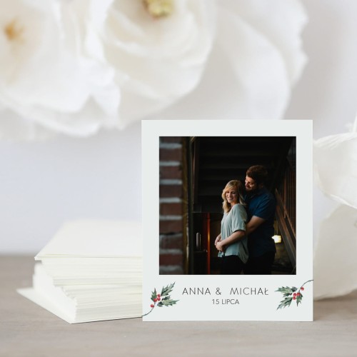 Zdjęcie polaroid w podziękowaniu dla gości