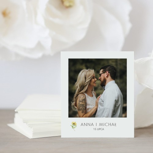 Zdjęcie polaroid w podziękowaniu dla gości