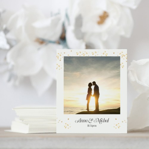 Zdjęcie polaroid w podziękowaniu dla gości