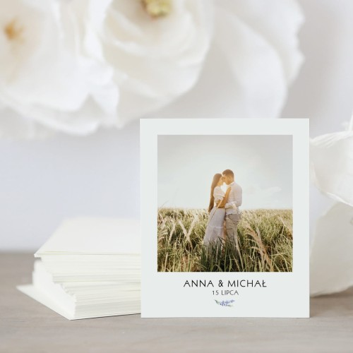 Zdjęcie polaroid w podziękowaniu dla gości