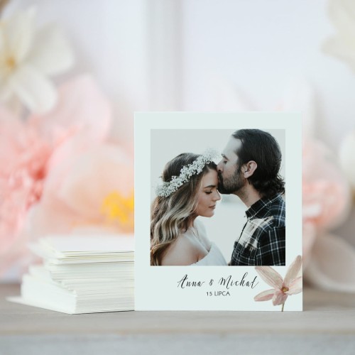 Zdjęcie polaroid w podziękowaniu dla gości