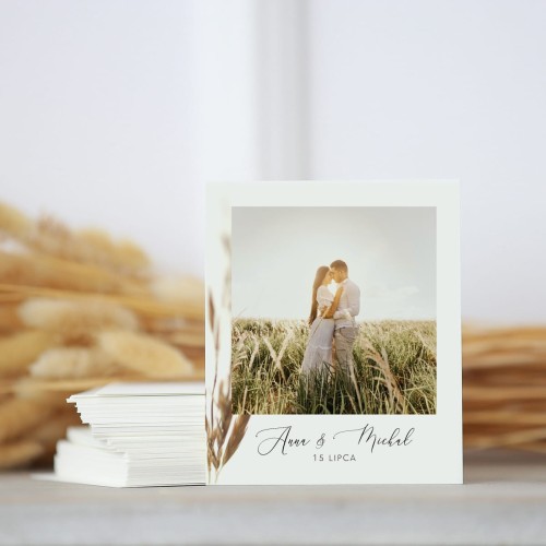 Zdjęcie polaroid w podziękowaniu dla gości