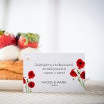 Karteczki do ciasta  weselnego