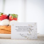 Karteczki do ciasta  weselnego