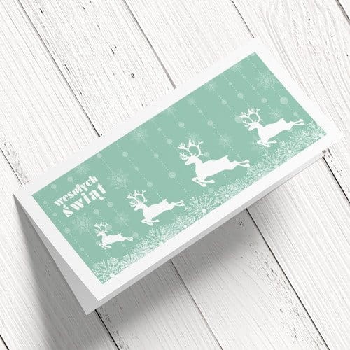 Zielona kartka firmowa z logo