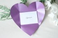 Zaproszenie ślubne kolekcja serca - perłowe fioletowe