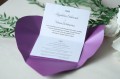 Zaproszenie ślubne kolekcja serca - perłowe fioletowe
