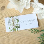 Zaproszenia ślubne romantyczne z motywem liści rustykalnych