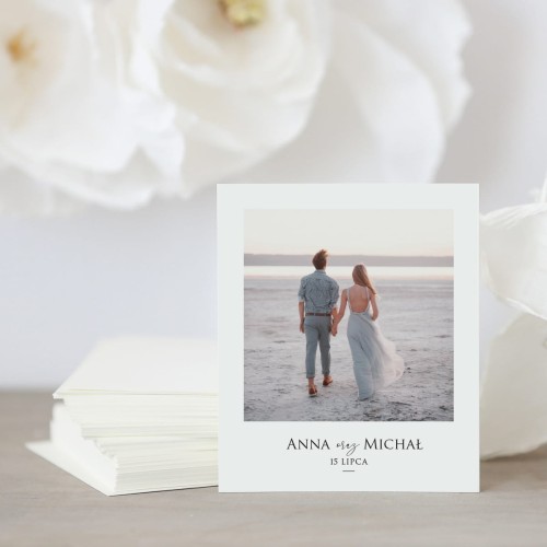 Zdjęcie polaroid w podziękowaniu dla gości