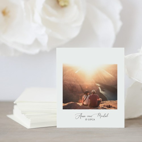 Zdjęcie polaroid w podziękowaniu dla gości
