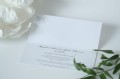 Zaproszenie ślubne na perłowym papierze - eustoma