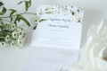 Zaproszenie ślubne drukowane z motywem białych róż