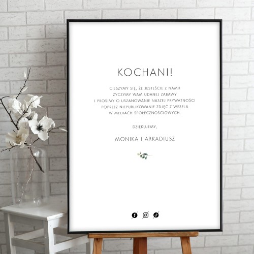 Tablica informacyjna media społecznościowe