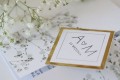 Zaproszenie ślubne z kolekcji subtelnej z motywem gipsówki