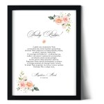 Plakat podziękowania dla rodziców z kwiatami