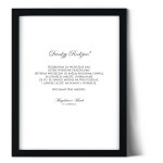 Plakat podziękowania dla rodziców z kolekcji champagne