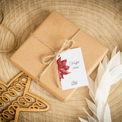 Świąteczne bileciki z logo z gwiazdą betlejemską