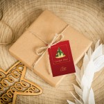 Świąteczne bileciki z logo z szopką Bożonarodzeniową