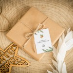 Świąteczne bileciki z logo z dzwonkami