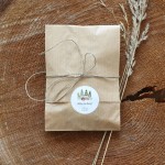 Naklejki  z logo z akwarelowym liskem