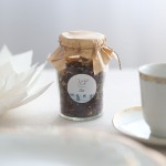 Naklejki  z logo z zimowym krajobrazem