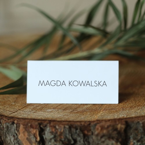 Minimalistyczne, proste winietki firmowe z logo