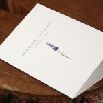 Zaproszenia ślubne drukowane z motywem lawendy