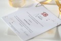 Zaproszenia golden rose na 18 urodziny