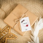 Świąteczne bileciki z logo z gwiazdą betlejemską