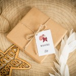 Świąteczne bileciki z logo ze Świętym Mikołajem