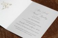 Zaproszenia ślubne z gałązką gipsówki