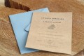Eko zaproszenia ślubne jednokartkowe