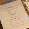Eko zaproszenia ślubne jednokartkowe