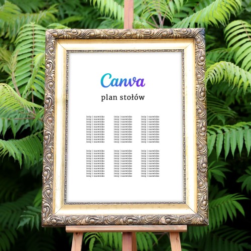 Wydruk planu stołów