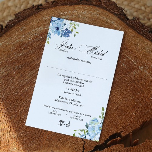 Zaproszenia ślubne - 10x15