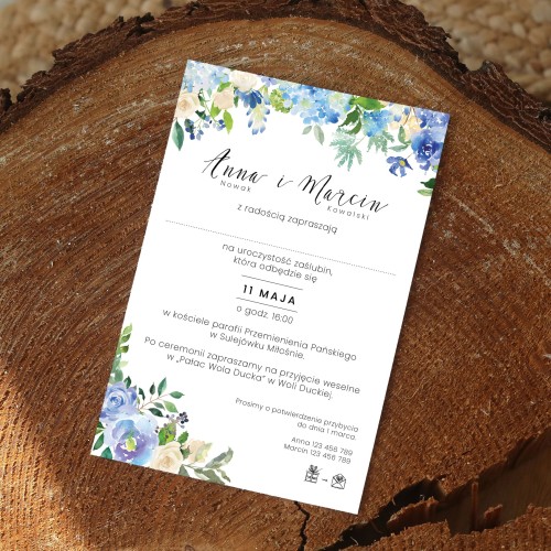 Zaproszenia ślubne - 10x15