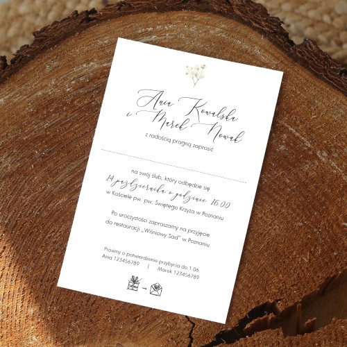 Zaproszenia ślubne - 10x15