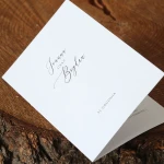 Minimalistyczne zaproszenia ślubne 10x15