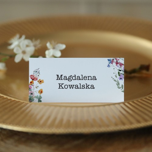 Winietki z polnym bukietem