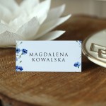 Winietki na urodziny z chabrami