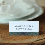 Czarno-złote winietki na urodziny we wzory