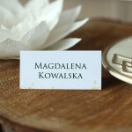 Biało-złote winietki na urodziny