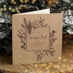 Eko kartki firmowe na Boże Narodzenie z zimową ramką - 14,5 x 14,5 cm