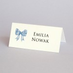 Winietki z błękitną wstążeczką