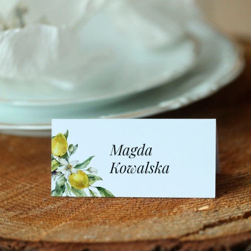 Winietki z cytrynami