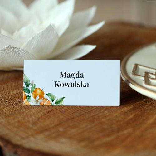 Winietki z pomarańczami